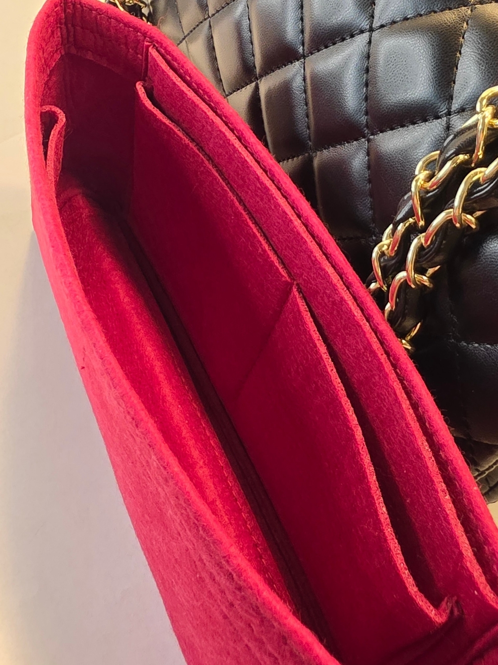 SALE!! 8MBlack Quilted Chain-Handle Shoulder Bag - Luxury Designer Style NWT - Picture 10 of 11